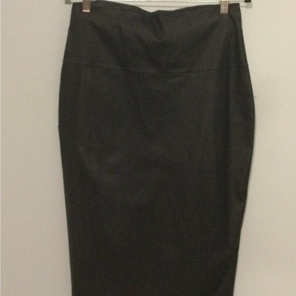 Black faux leather skirt. I wore one time. Excellent condition